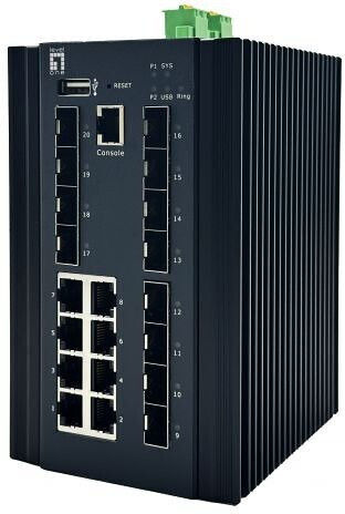 Level One IGU-2072 Managed L2 Switch με 8 Θύρες Gigabit (1Gbps) Ethernet και 12 SFP Θύρες