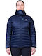 Κοντό Γυναικείο Puffer Μπουφάν για Χειμώνα Cosmos Blue