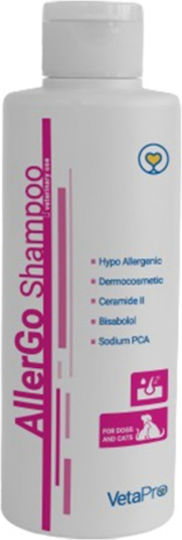 Vetapro Allergo Shampoo Υποαλλεργικό Σαμπουάν Σκύλου Γάτας 250ml