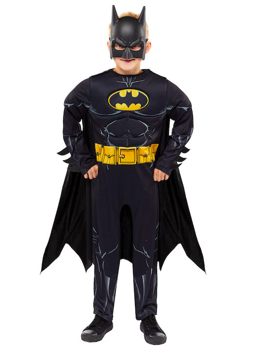 Kids Carnival Costume Batman offers a sense of mystery and power Its dark color creates an impressive presence The texture of the fabric appears durable and elastic The design details are particularly well-crafted It will certainly attract everyone's attention