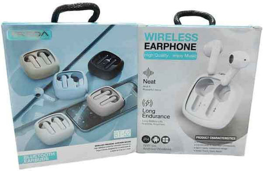 Treqa BT-52 In ear Bluetooth хендсфри Слушалки Бял