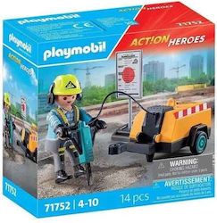 Playmobil Action Heroes Worker with Jackhammer for 4-10 years old Playmobil Action Heroes Worker with Jackhammer for 4-10 years old