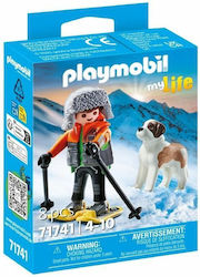 Playmobil MyLife Alpinist cu Câine Saint Bernard pentru 4-10 ani