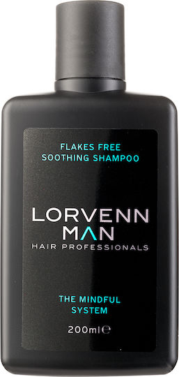 Lorvenn Man Flakes Free Soothing Shampoos for Sensitive Scalp against Dandruff 200ml