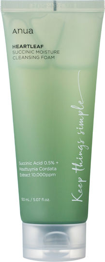 Anua Heartleaf Succinic Moisture Spumă Față & Ochi 150ml