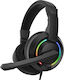 Baracuda Baracuda BGH-021 Over Ear Gaming Headset cu conexiune USB Negru