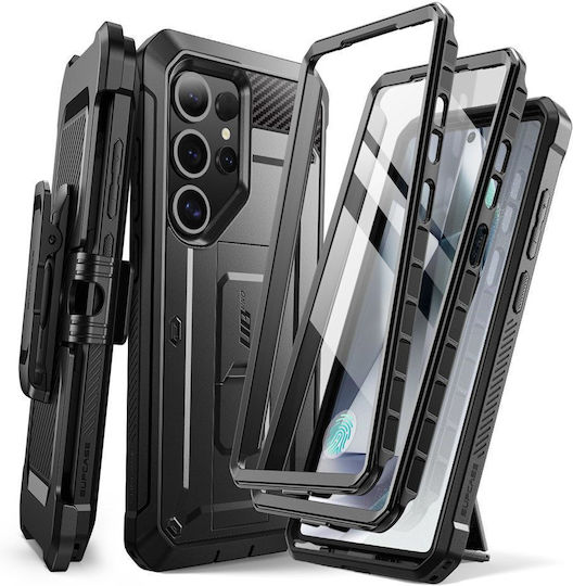 Supcase Unicorn Beetle Pro 360 Full Cover Tempered Glass Μαύρο (Galaxy S25 Ultra)