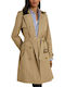 Women's Sandy Brown Trench Coat