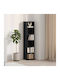 Bibliotecă Negru 21x20x88cm