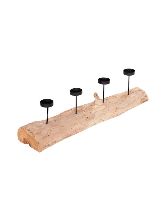 HomeMarkt Fran Wooden Candle Holder