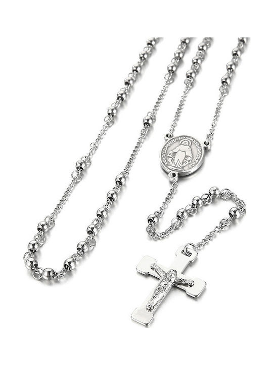 Tribute Kreuz aus Stahl mit Kette