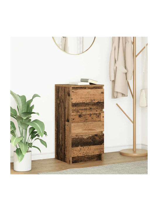 Drawers Storage Wooden L37.5xW35xH76cm