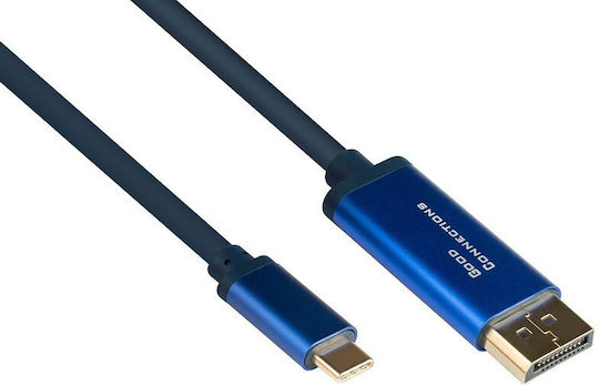 Good Connections Video Cable USB-C male - DisplayPort Μπλε 2m