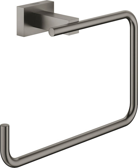 Grohe Essentials Cube Κρίκος Μπάνιου Μονός με Βίδες Μαύρος
