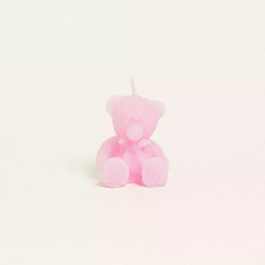 Pink Bear Candle 4.5 X 3.5 X 4cm 810006 Ntampoudis Ntm-810006-pink