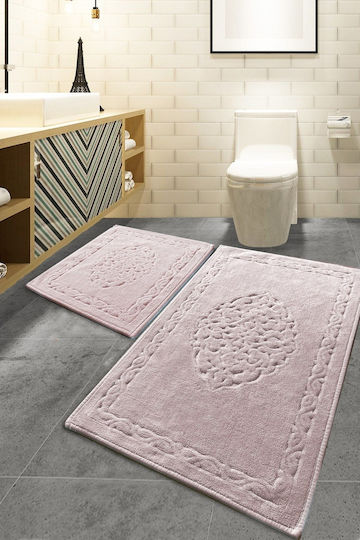L'Εssentiel Maison Bath Mats Set Cotton Powder 2pcs