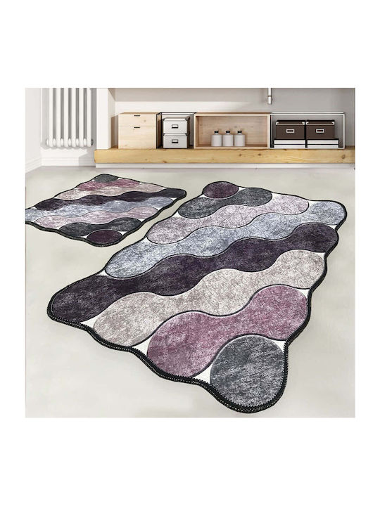 L'Εssentiel Maison Set Covorașe de Baie Violet 2buc
