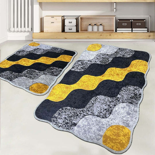 L'Εssentiel Maison Bath Mats Set Yellow 2pcs