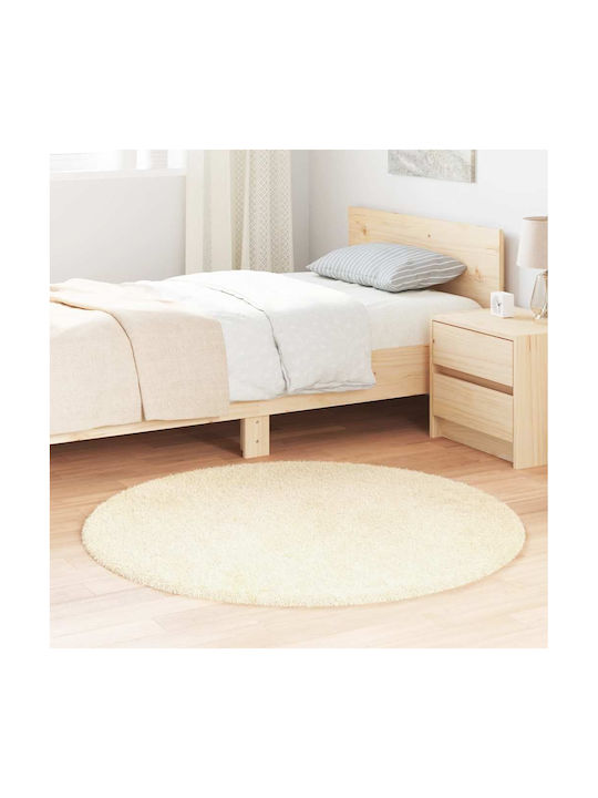 vidaXL Anti-slip Rug Rectangular Shaggy Cream