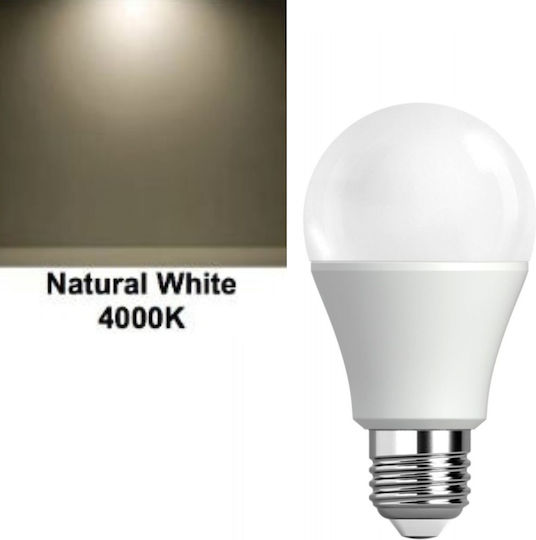 LED Bulb 8.5W for Socket E27 and Shape A60 Natural White 806lm