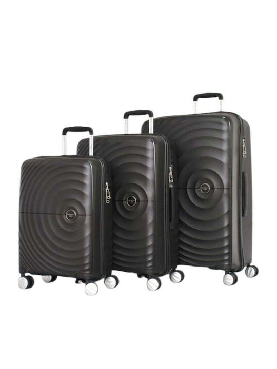 Hartschalen Koffer Schwarz mit 4 Rädern