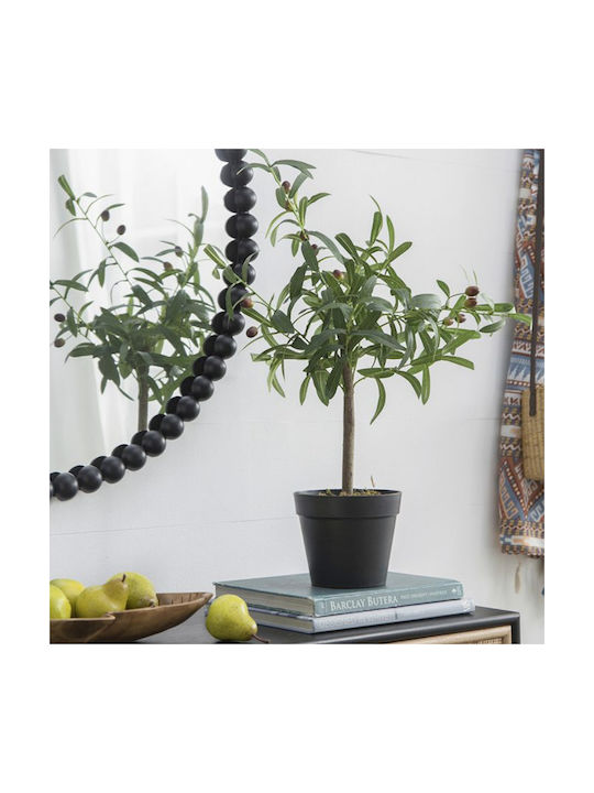 Artekko Olive Artificial Olive Plant Pot 40x30x66 Cm