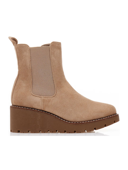 Tsoukalas Wildleder Stiefeletten Damen Braun