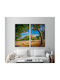 Canvas Painting Acropolis Diptych 70x50cm 2 Pieces 35x50cm