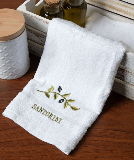 Silk Fashion Hotel Face Towel 100x50 cm White