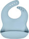 Baby Donkey Waterproof Bib Silicone with Pocket Blue