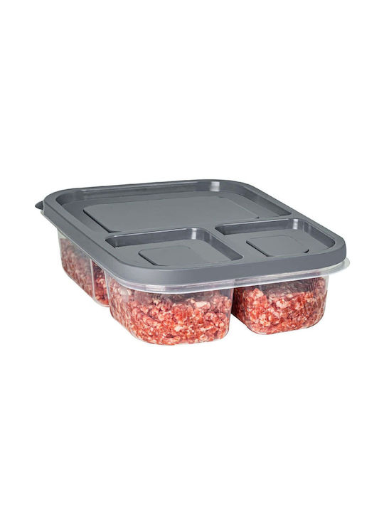 Hermia Plastic Lunch Box Black 15x24cm 8pcs