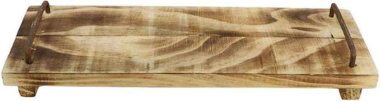 Atmosphera Servierplatte Hölzernes 50x14x6.5cm 1Stück