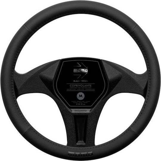 Momo Husă Volan Auto cu Diametru 38-39cm Sintetic Negru