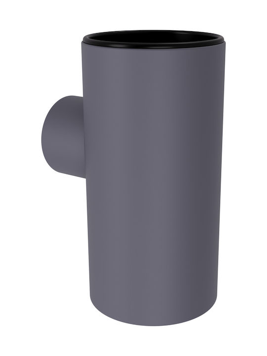 Verdi Wall-mounted Cup Holder Metallic Gray