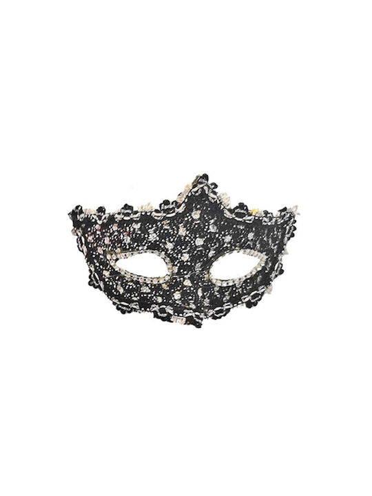 Venetian Lace Mask Black