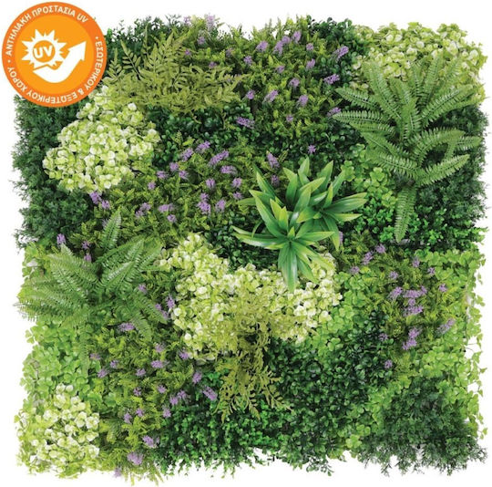 Плочка Панел Вертикална Градина Състав Цветчета Зелени 100x100см 01-80051-6(19251-7)
