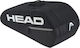 Head Base Tennis Tasche Rucksack Tennis 9 Schläger Schwarz