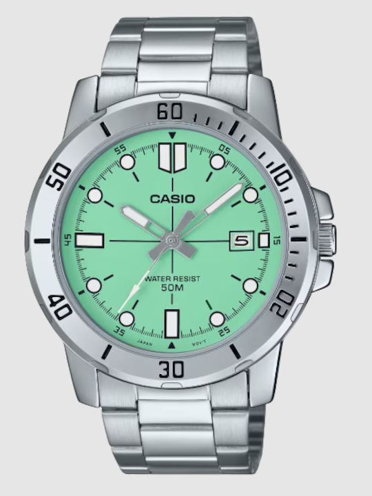 Casio Men's Watch 45mm Battery with Silver Meta...