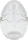 Decorative Glass Egg Ø8x11 cm Transparent Keskor 72617