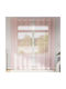 vidaXL Set Perdele Fereastra Cu Capse Roz 140x245cm