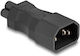 Αντάπτορας Τροφοδοσίας Delock Iec 60320 C14 To C5 Male Female