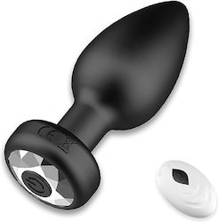 SMD Anal Plug with Wireless Functionality and Vibration Black