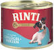 Rinti Wet Food Dogs in Cans with Poultry Grain-Free 185gr