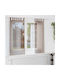 vidaXL Set Curtains Window with Tab Top Voile Brown 140x175cm