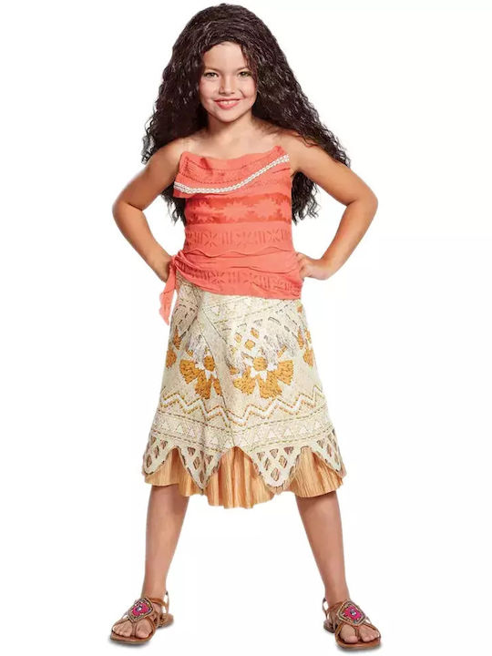 Costum de Carnaval pentru Copii Prințesă Disney MOANA VAIANA DE LUXE