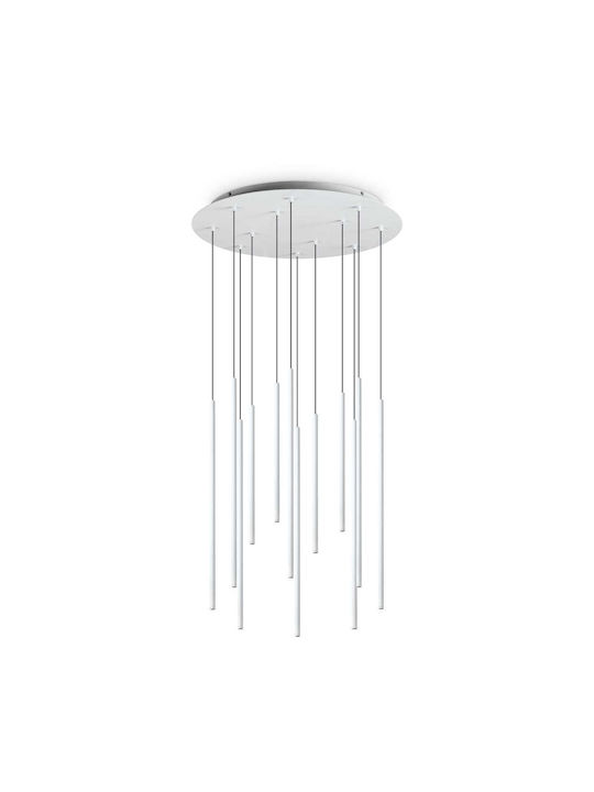 Ideal Lux Filo Sp12 Pendant Light Black 60cm