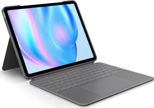 Logitech Combo Touch Flip Cover with Keyboard in German Gray (iPad Air 13" 2024/2025/2026)