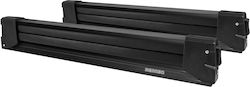Menabo Car Ski Mounts 62cm Suitable for 6 Ski Pairs or 4 Snowboards