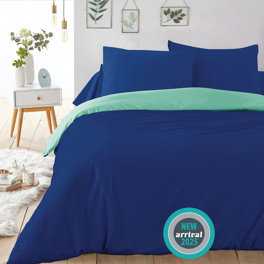 Isadore Lorraine Sheet Sets Single 160x260cm. Love Your Mint blue 3pcs