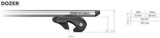 Menabo Dozer Xxl греди за покрив Mercedes Vito W638 1997-2003